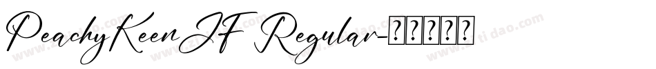 PeachyKeenJF Regular字体转换